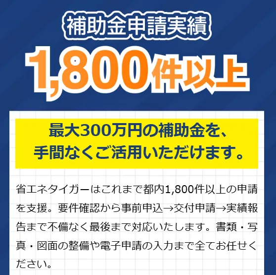 省エネタイガー特徴2